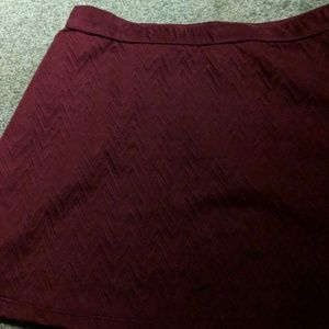 Burgundy skirt